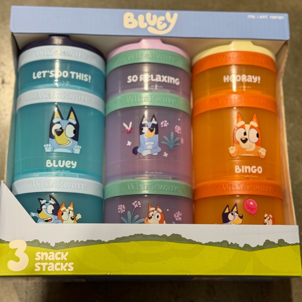 Bluey Whiskware snack containers
